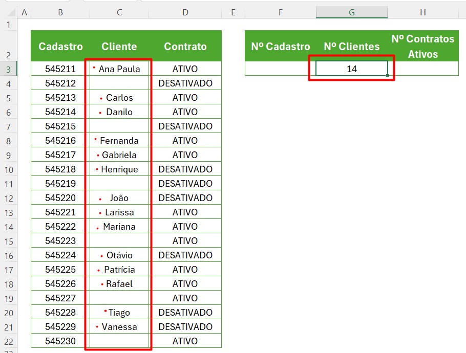 Como Realizar a Contagem de Dados no Excel