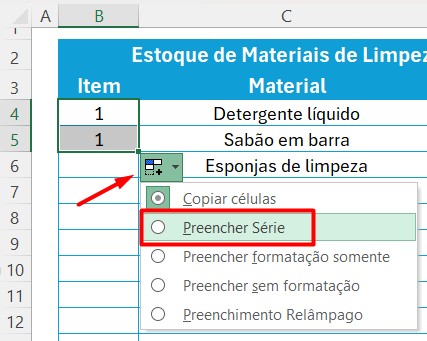 Utilizando o Preenchimento Automático no Excel