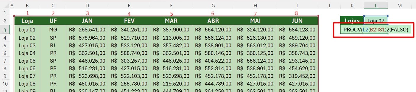 Aplicando PROCV no Excel