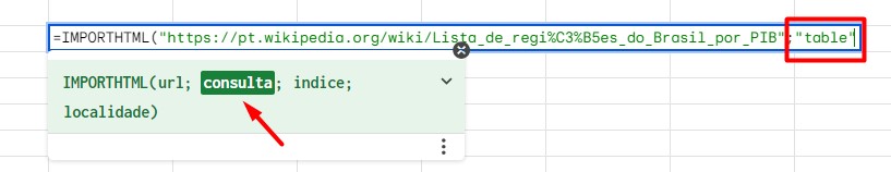 Usando a Função IMPORTHTML no Google Planilhas