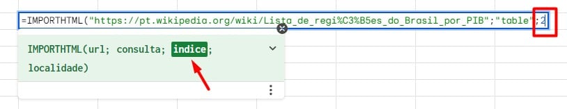 Usando a Função IMPORTHTML no Google Planilhas