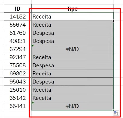 Aplicação da Função na Outras Células no Excel