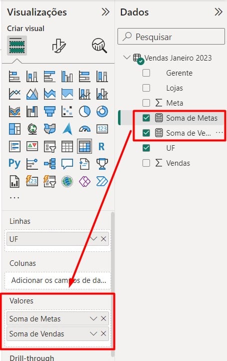 Criando Novas Medidas de SOMA no Power BI