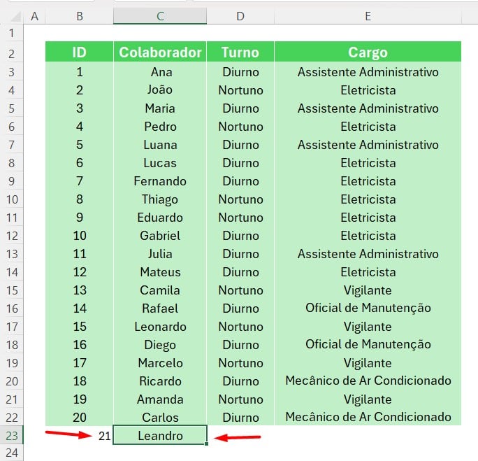 Uso da Função SEQUÊNCIA no Excel