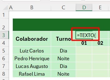 Aplicando a Função TEXTO no Excel