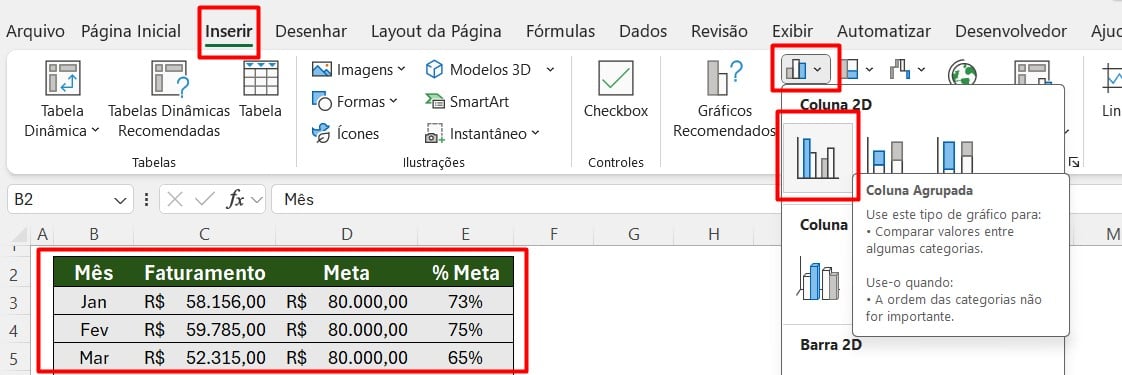 Inserindo Gráfico de Três Eixos no Excel - Criação de Gráficos Avançados: Como Fazer Gráfico com 3 Variáveis no Excel!