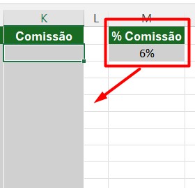 Porcentagem de Comissão Sob a Venda no Excel