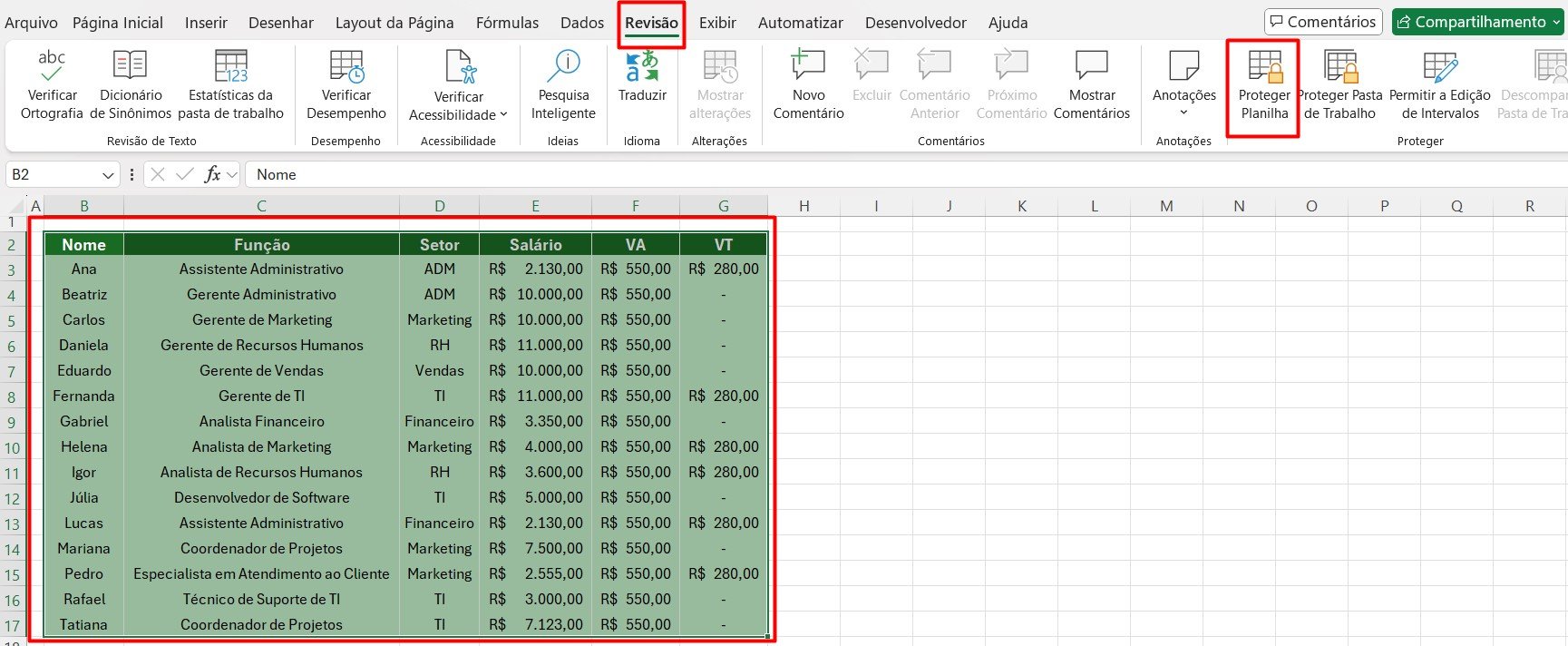 Protegendo a Planilha com Senha no Excel - Proteja Seu Arquivo: Como Colocar Senha no Excel