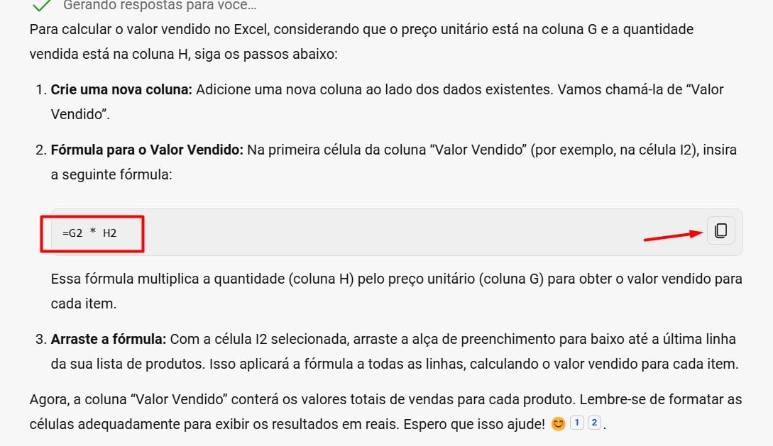 Resposta do Copilot Sobre o Prompt Encaminhado