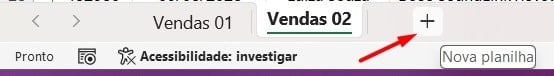 Criando Nova Planilha no Excel