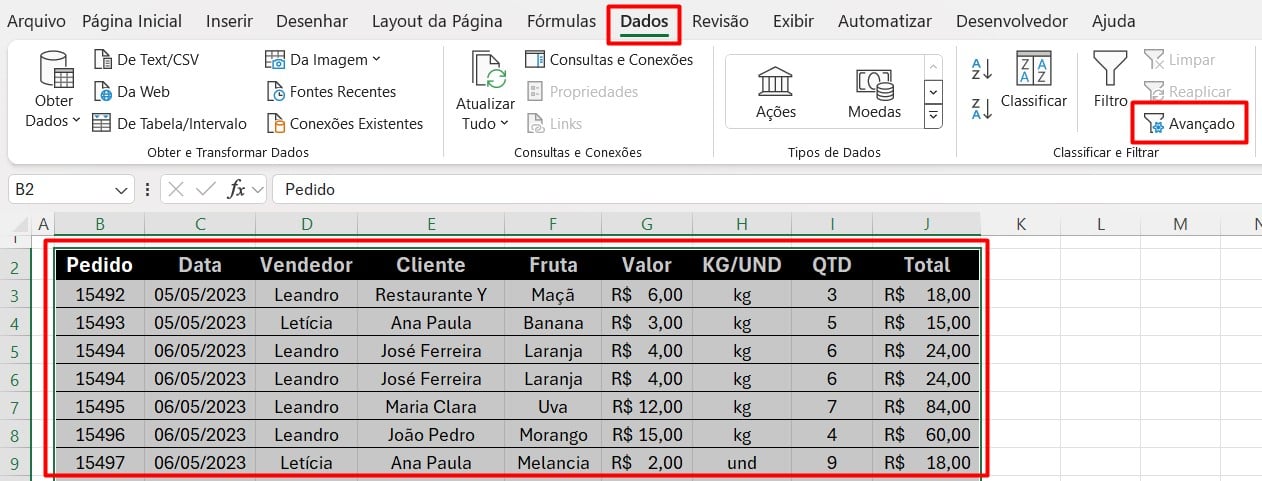 Removendo Linhas Duplicadas no Excel