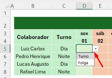 Lista Suspensa Feita no Excel