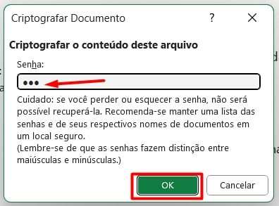 Criptografando a Pasta de Trabalho no Excel