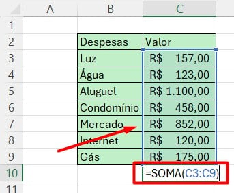 Aplicando a Função SOMA no Excel - Aprenda os Comandos Básicos para o Excel