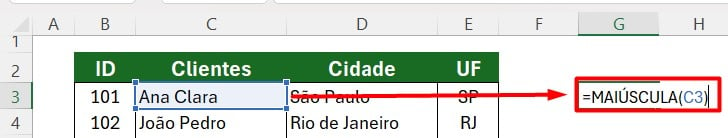 Como Deixar Tudo Maiúsculo no Excel