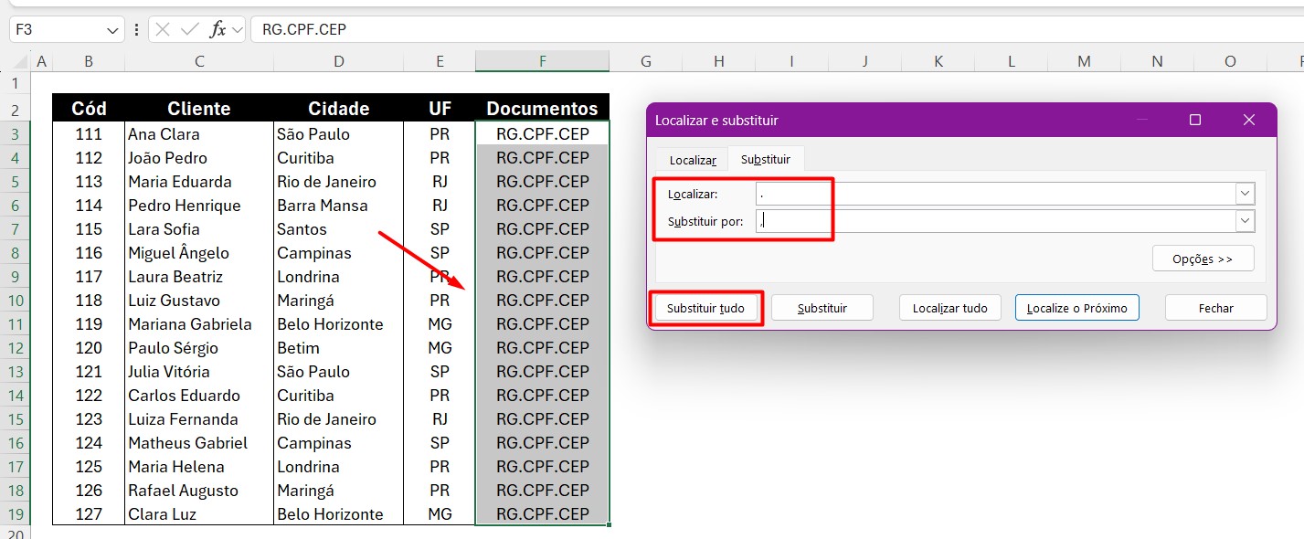 Como Substituir Ponto por Vírgula no Excel