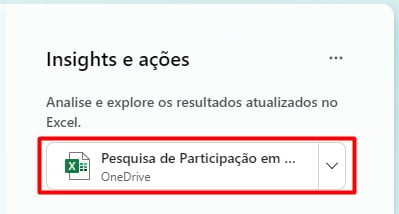 Acessando o Excel no Forms