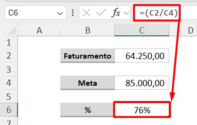 Calculando Porcentagem no Excel