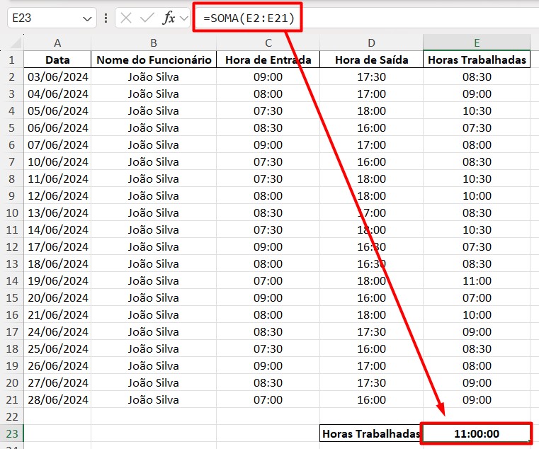 Como Calcular Horas no Excel com o ChatGPT