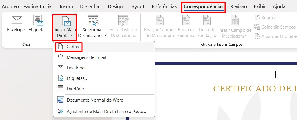 Como Configurar Mala Direta no Word