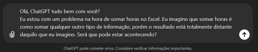 Como Calcular Horas no Excel com o ChatGPT