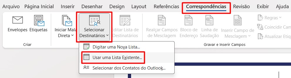 Como Configurar Mala Direta no Word