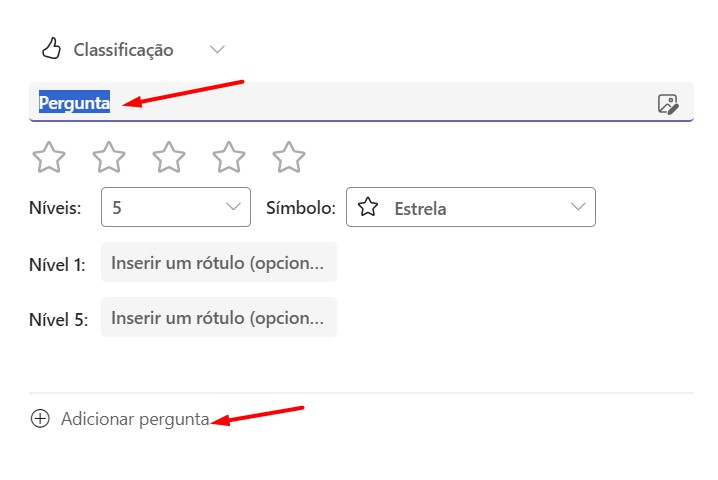 Adicionando Perguntas no Polls do Teams