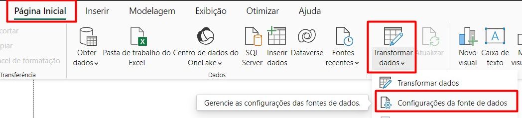 Configurando Fonte de Dados no Power BI