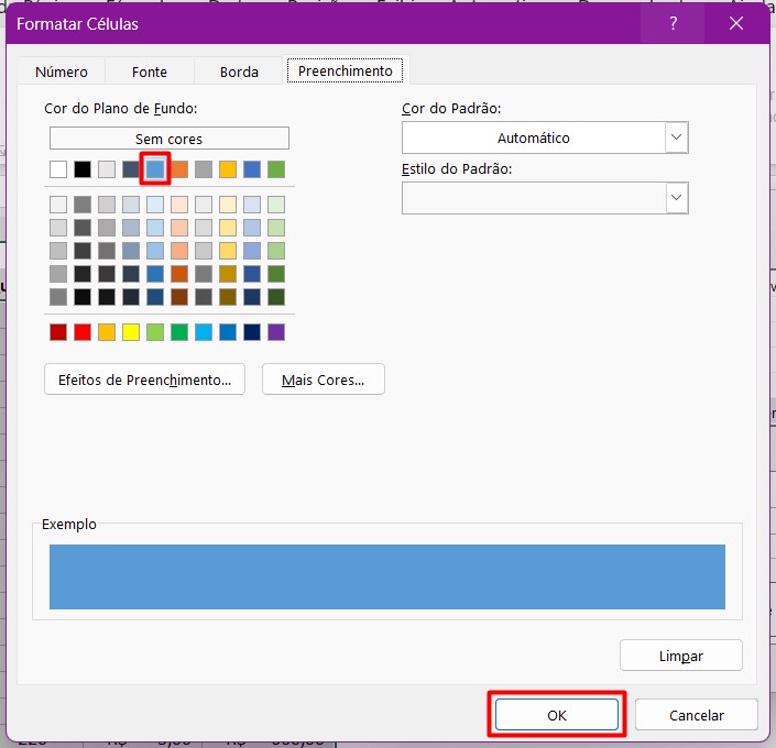 Configurando a Regra da Formatação Condicional no Excel