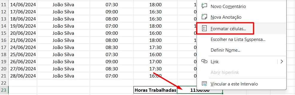 Como Calcular Horas no Excel com o ChatGPT