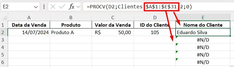 Melhoria da Função PROCV no Excel