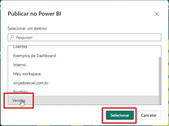 Publicando o Dashboard no Power BI Service