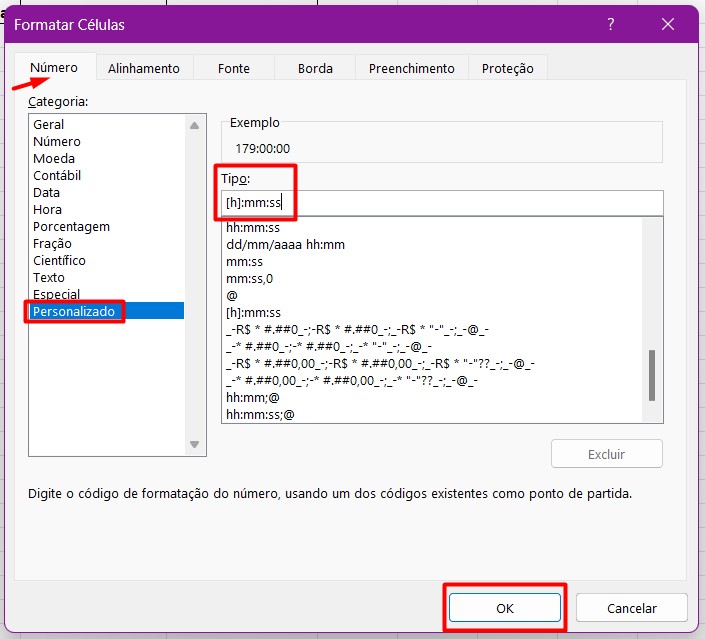 Formatando Célula Personalizada no Excel