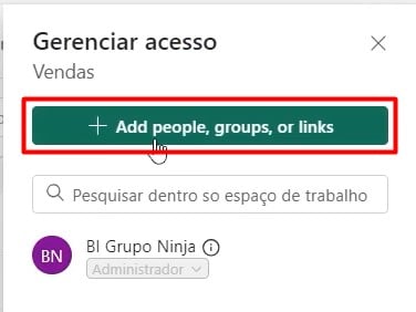 Gerenciando Acessos no Power BI Service