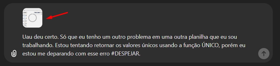 Prompt Enviado ao ChatGPT para Correção da Função ÚNICO