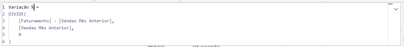 Criação da Variação Percentual Mês a Mês no Power BI