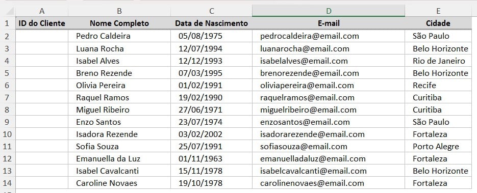 Como Colocar Números em Ordem Crescente no Excel