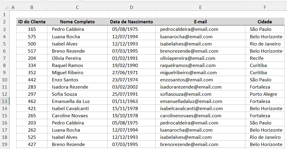 Como Colocar Sequência de Números no Excel