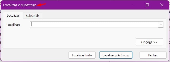 Atalho Para Localizar e Substituir no Excel