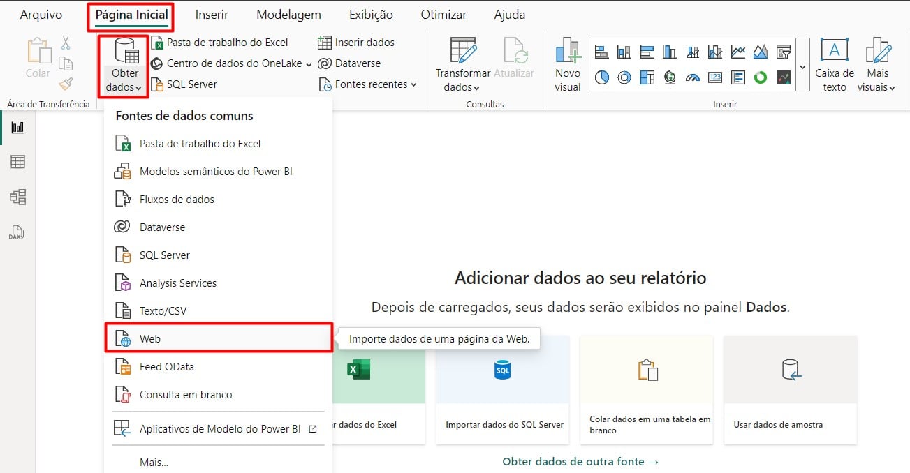 Importando Dados da Web no Power BI