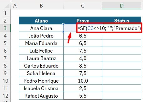 Como Colocar o Símbolo de Diferente no Excel?