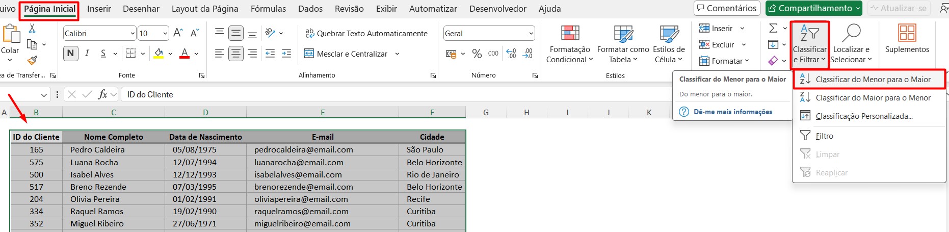 Como Colocar Sequência de Números no Excel