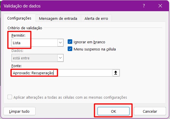 Como Criar Opções de Escolha no Excel