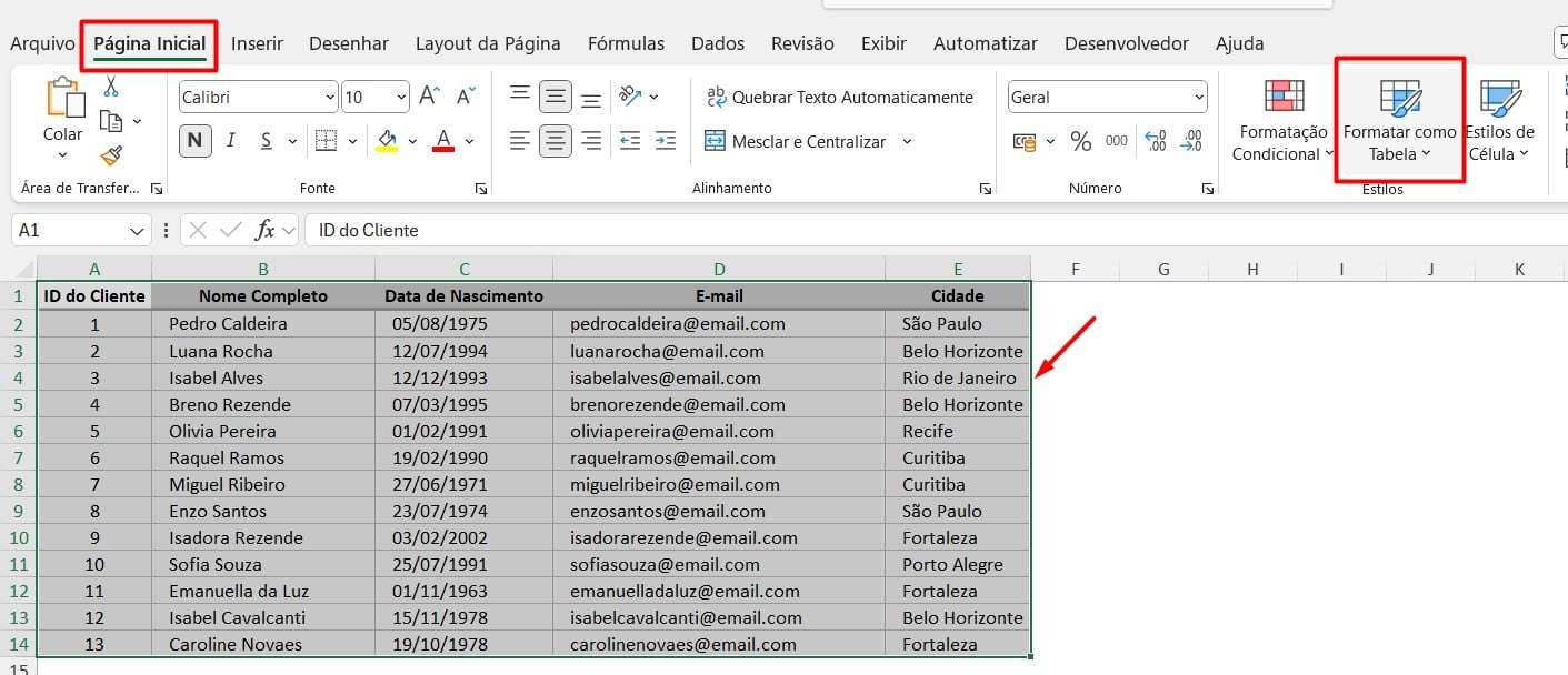 Como Colocar Números em Ordem Crescente no Excel