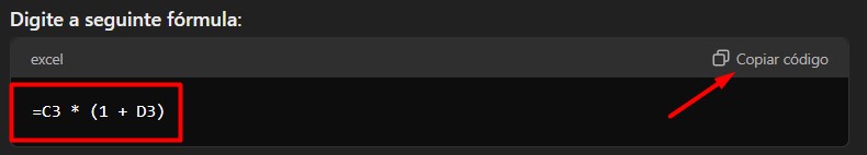 Copiando Fórmula do ChatGPT
