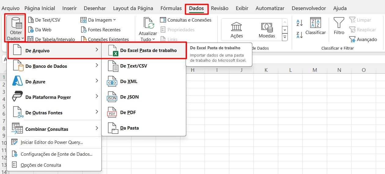 Importando Dados do Excel Para o Power Query