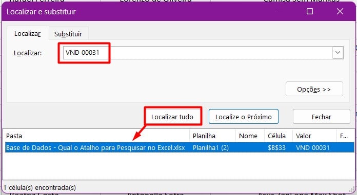 Localizando Informações no Excel