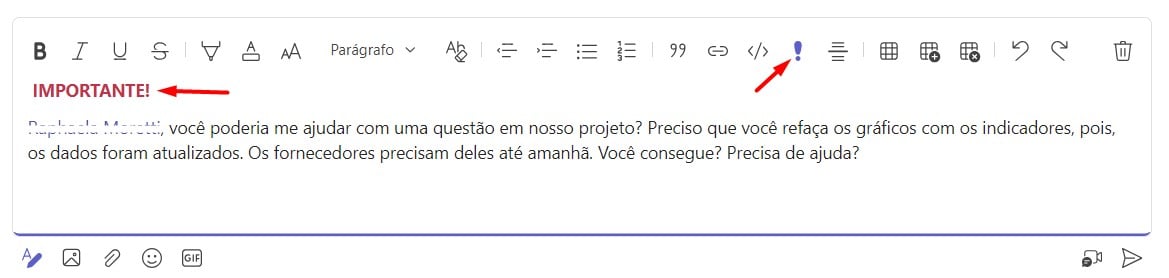 Como Chamar Atenção no Microsoft Teams