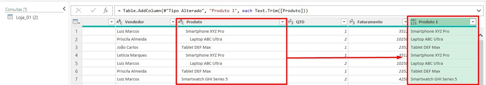 Como Remover Espaços em Branco no Power Query