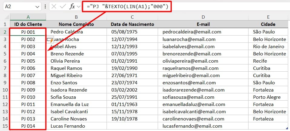 Como Colocar Números em Ordem Crescente no Excel